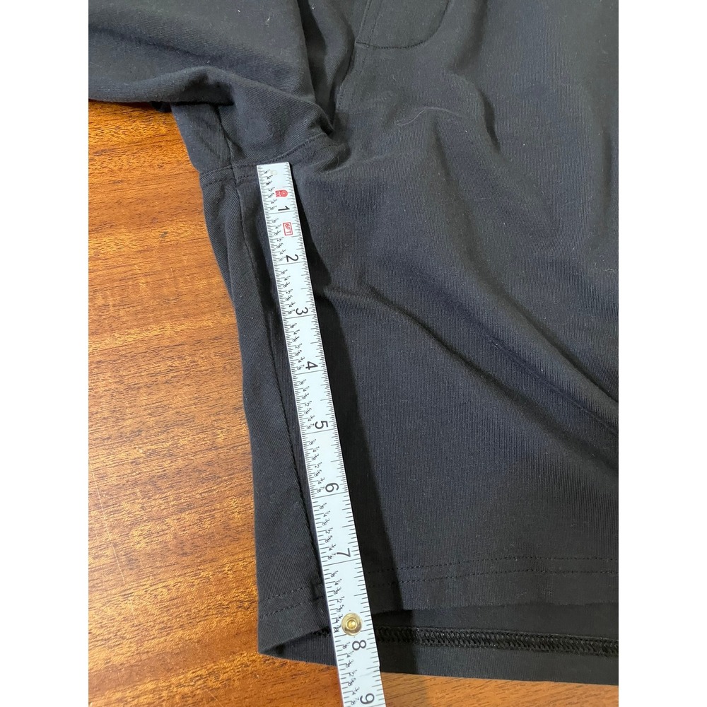 Pact Mens Organic Cotton Knit Lounge Shorts Black Size L Elastic Waist Pocket - Picture 9 of 12